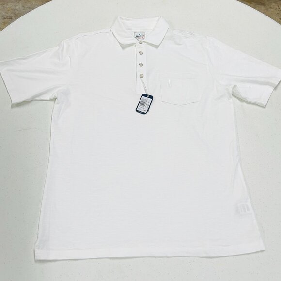 johnnie-O Original 4-Button Polo Shirt - Coastal Wash White NWT Medium - Picture 9 of 9
